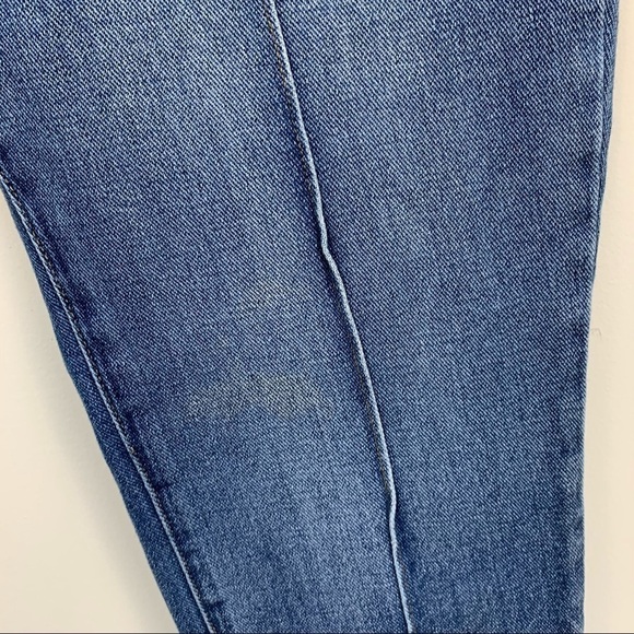 Pac Sun Jeans Womens 29 Blue Pintuck Seam High Rise Mom - Picture 2 of 13